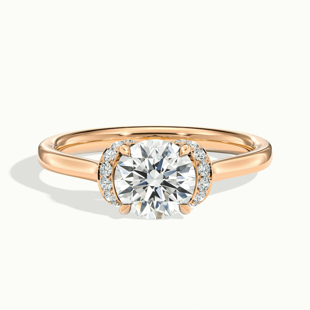 Moissanite 1.50CT Diamond Round Unique Wedding Ring