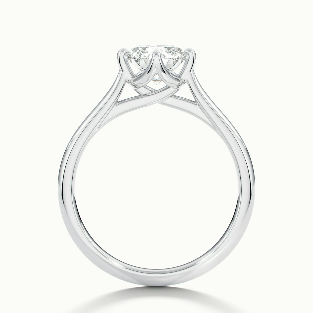 Moissanite 1.40 CT Round Cut Diamond Avant Garde Wedding Ring