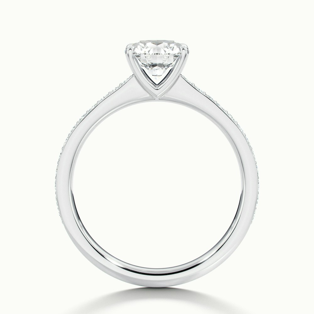 Moissanite 1.40 CT Round Cut Diamond Art Deco Engagement Ring