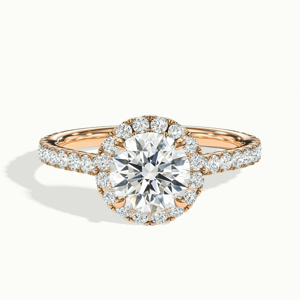 Moissanite 1.70 CT Round Cut Diamond  Anniversary Ring