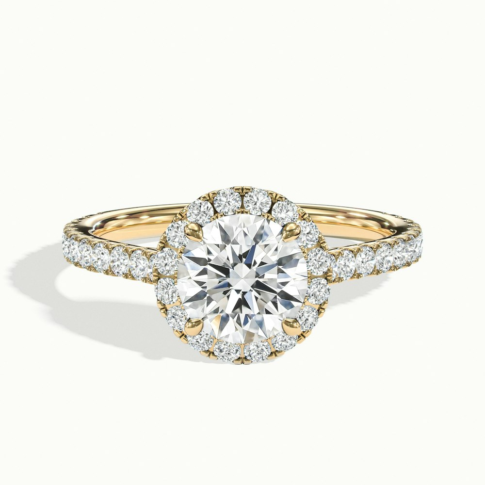 Moissanite 1.70 CT Round Cut Diamond  Anniversary Ring