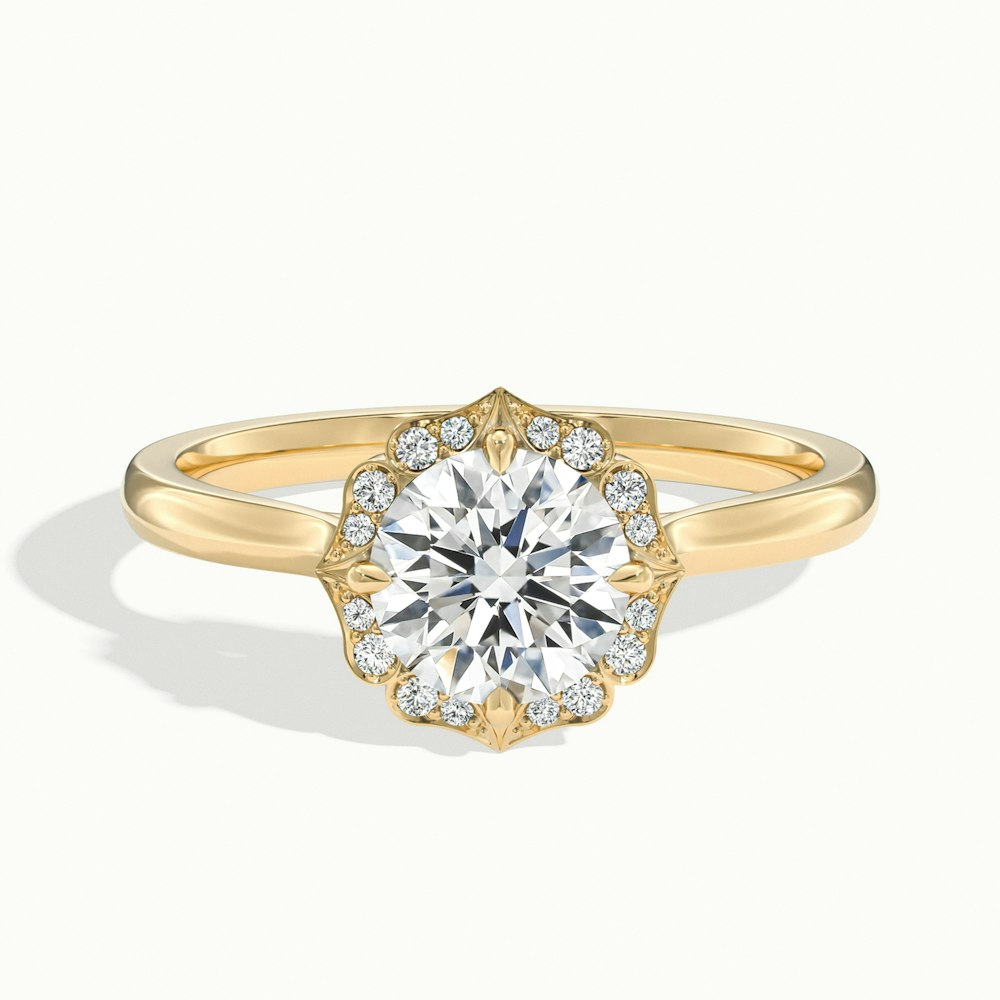 Moissanite 1.50 CT Delicate Diamond Gothic Wedding Ring