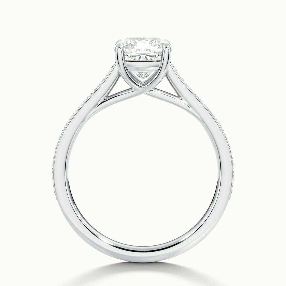 Moissanite 1.60 CT Cushion Cut Diamond  Anniversary Ring.