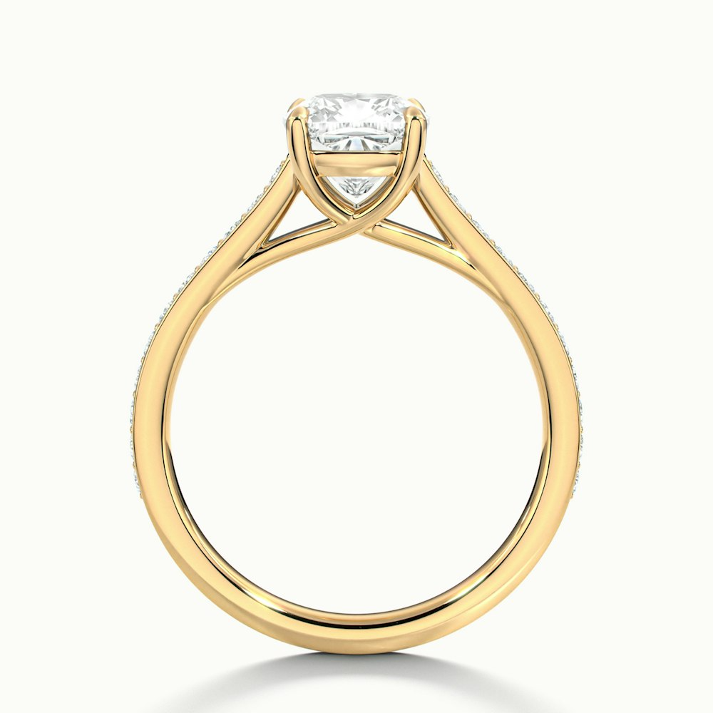 Moissanite 1.60 CT Cushion Cut Diamond  Anniversary Ring.