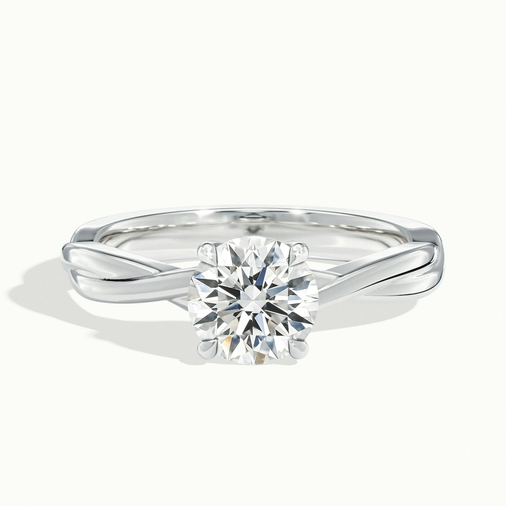 Moissanite 1.65 CT Round Cut Diamond Gothic Anniversary Ring