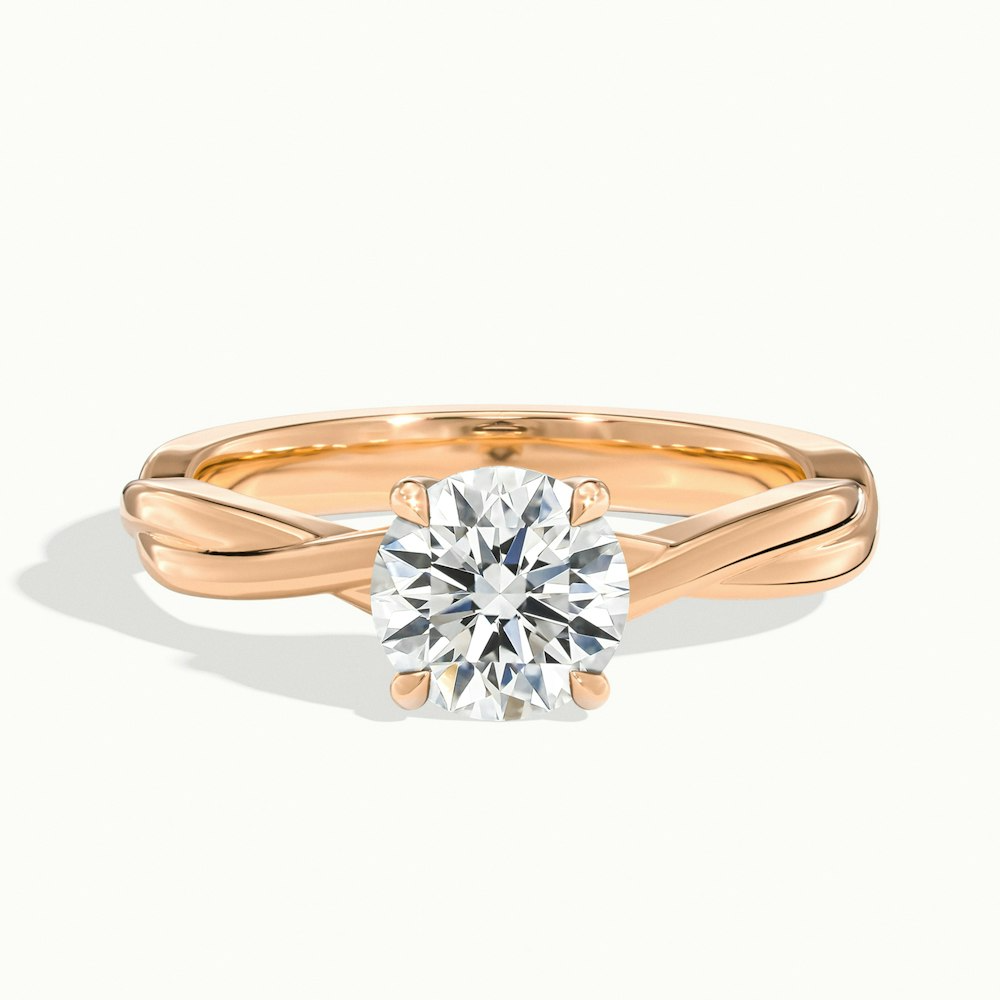 Moissanite 1.65 CT Round Cut Diamond Gothic Anniversary Ring