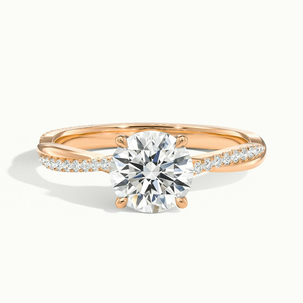 Moissanite 1.50 CT Round Cut Diamond Edwardian Engagement Ring