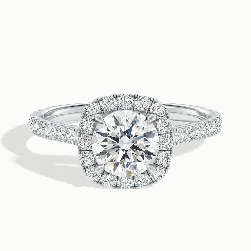 Moissanite 1.70 CT Round Diamond Engagement ring