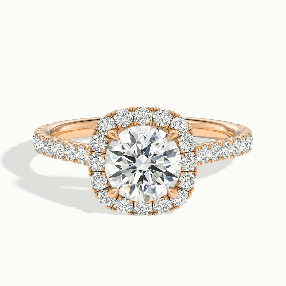 Moissanite 1.70 CT Round Diamond Engagement ring