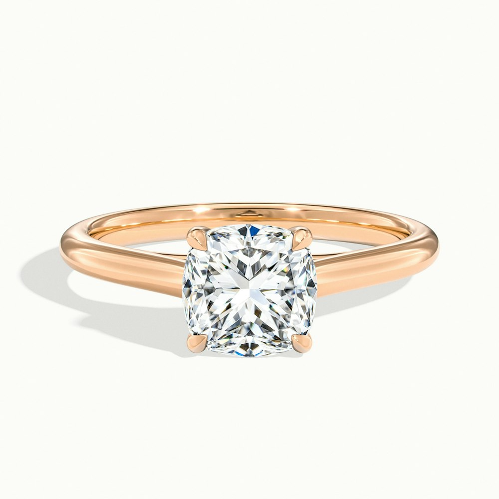 Moissanite 1.50 CT Cushion  Cut Diamond Edwardian Engagement Ring