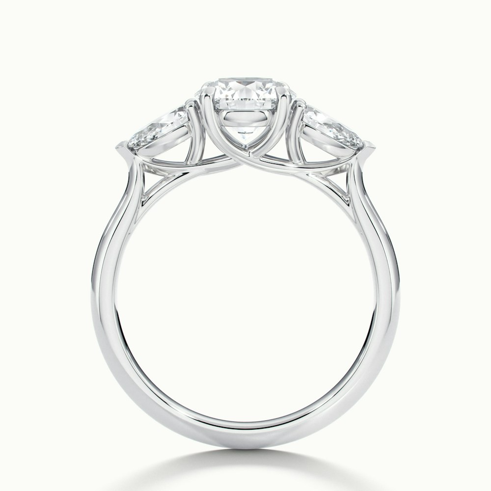 Moissanite 2.00 CT Round Cut Diamond Art Deco Anniversary Ring