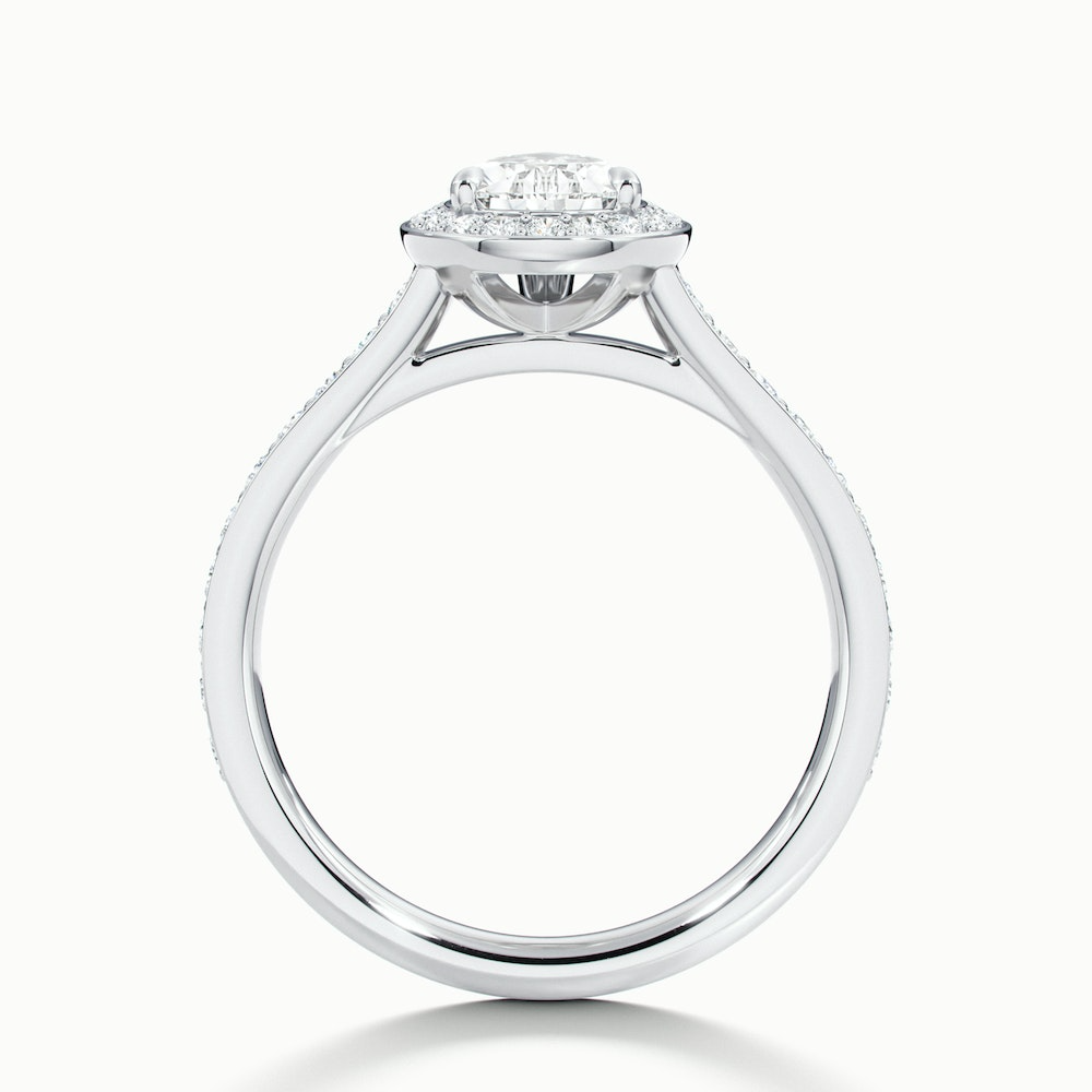 Moissanite 1.20 CT Pear Cut Diamond Edwardian Engagement Ring