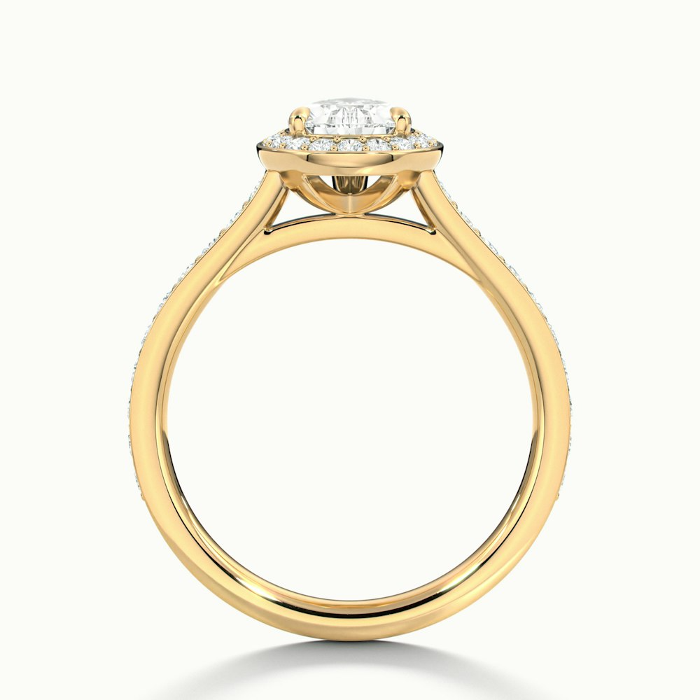 Moissanite 1.20 CT Pear Cut Diamond Edwardian Engagement Ring