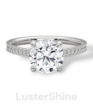 Round Cut Diamond Engagement Ring – 2CT Solitaire Ring – Six Prong Gold Ring – 14K Yellow Gold – Classic Bridal Ring – Dainty Promise Ring