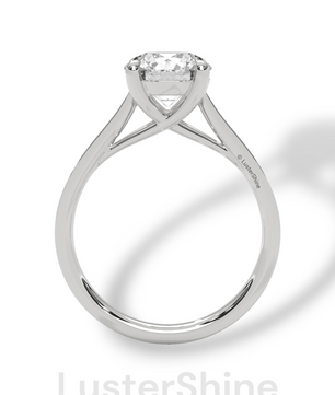 Round Cut Diamond Engagement Ring – 2CT Solitaire Ring – Six Prong Gold Ring – 14K Yellow Gold – Classic Bridal Ring – Dainty Promise Ring