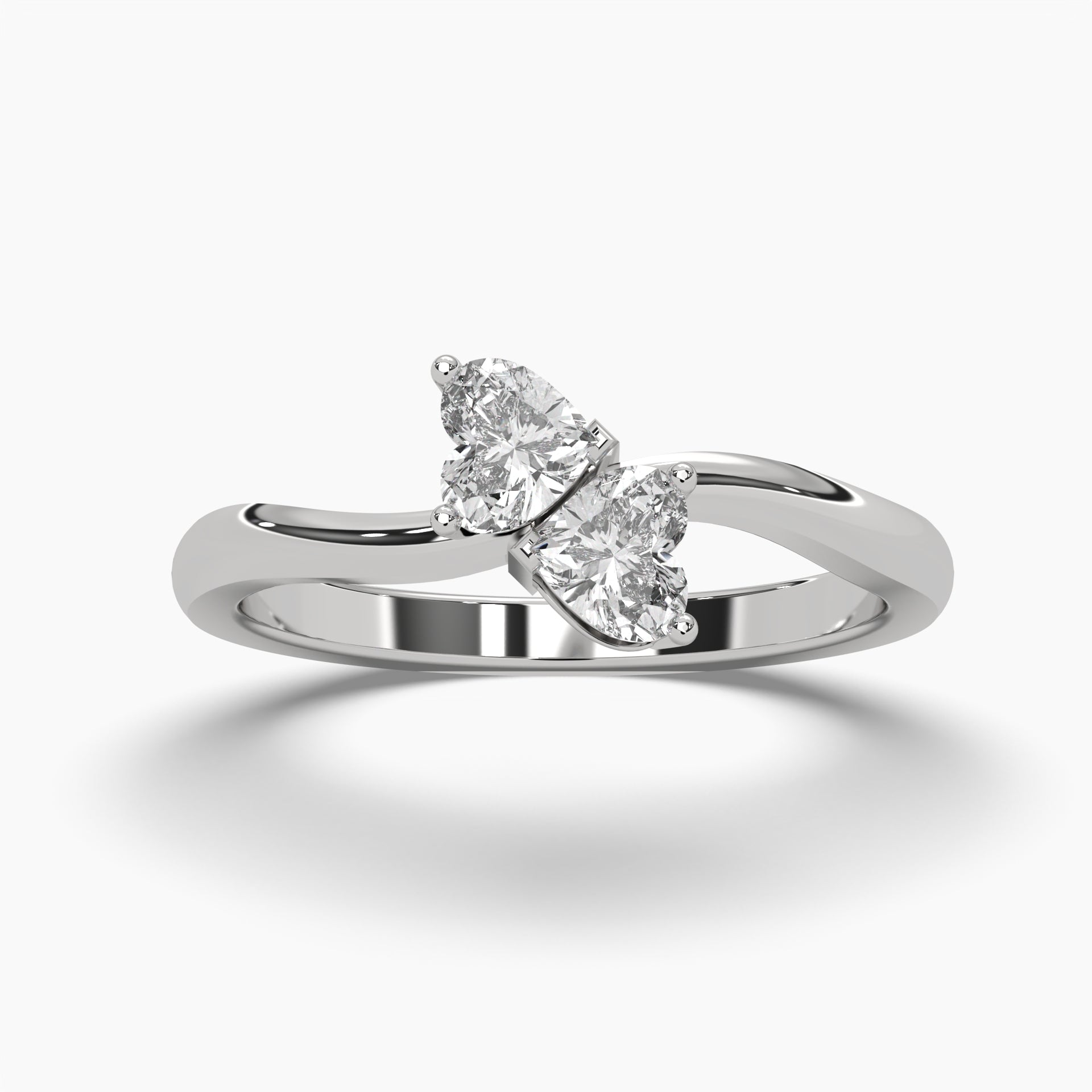 Moissanite 2.5.00 CT Heart Diamond  Engagement Ring