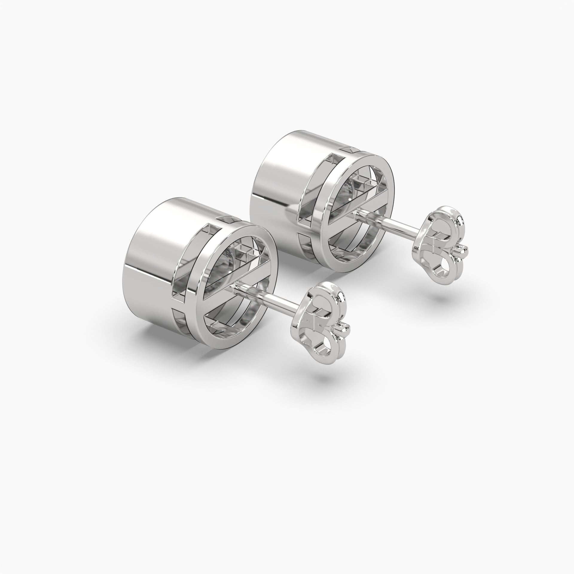 Moissanite 0.50 CT Round Diamond Stud Earring