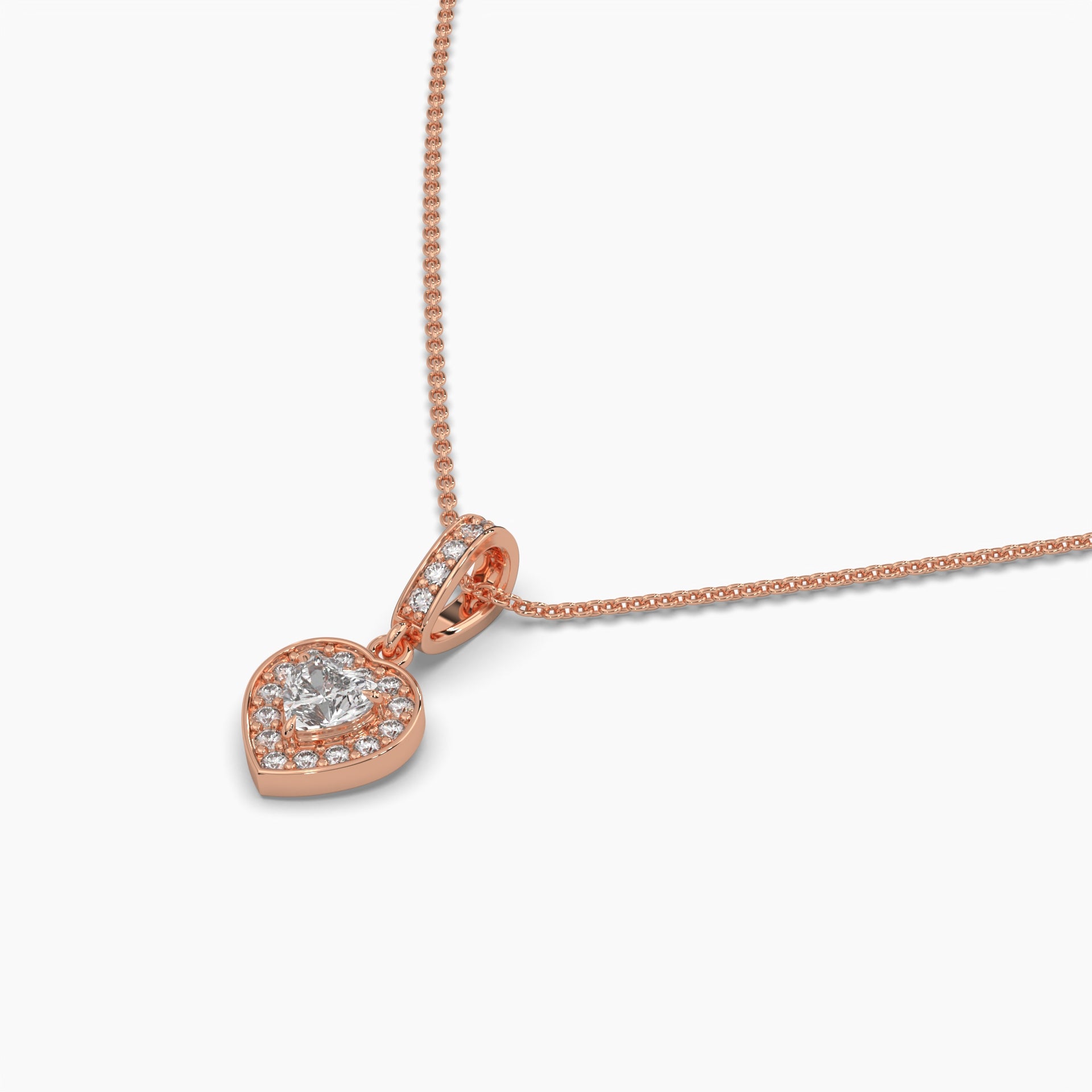 Monissanite 0.50 CT Heart Diamond Necklace