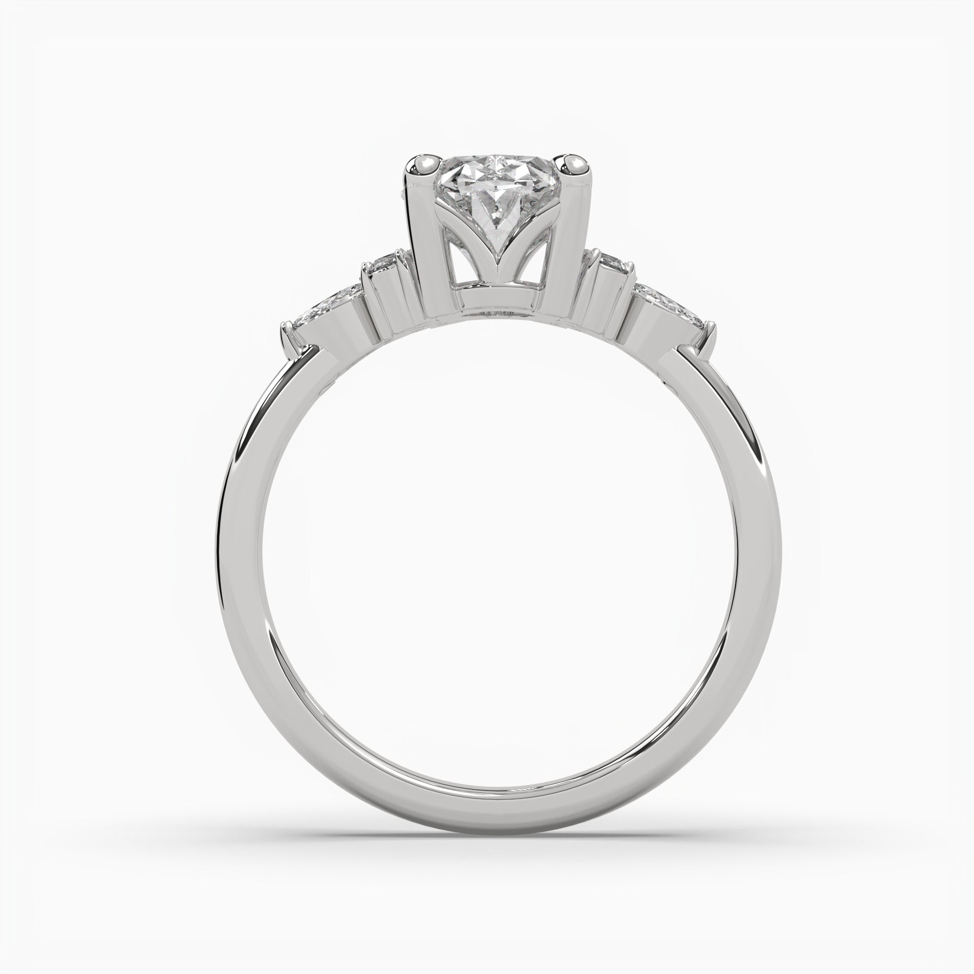 Moissanite 1.50 CT Diamond Unique Engagement Ring