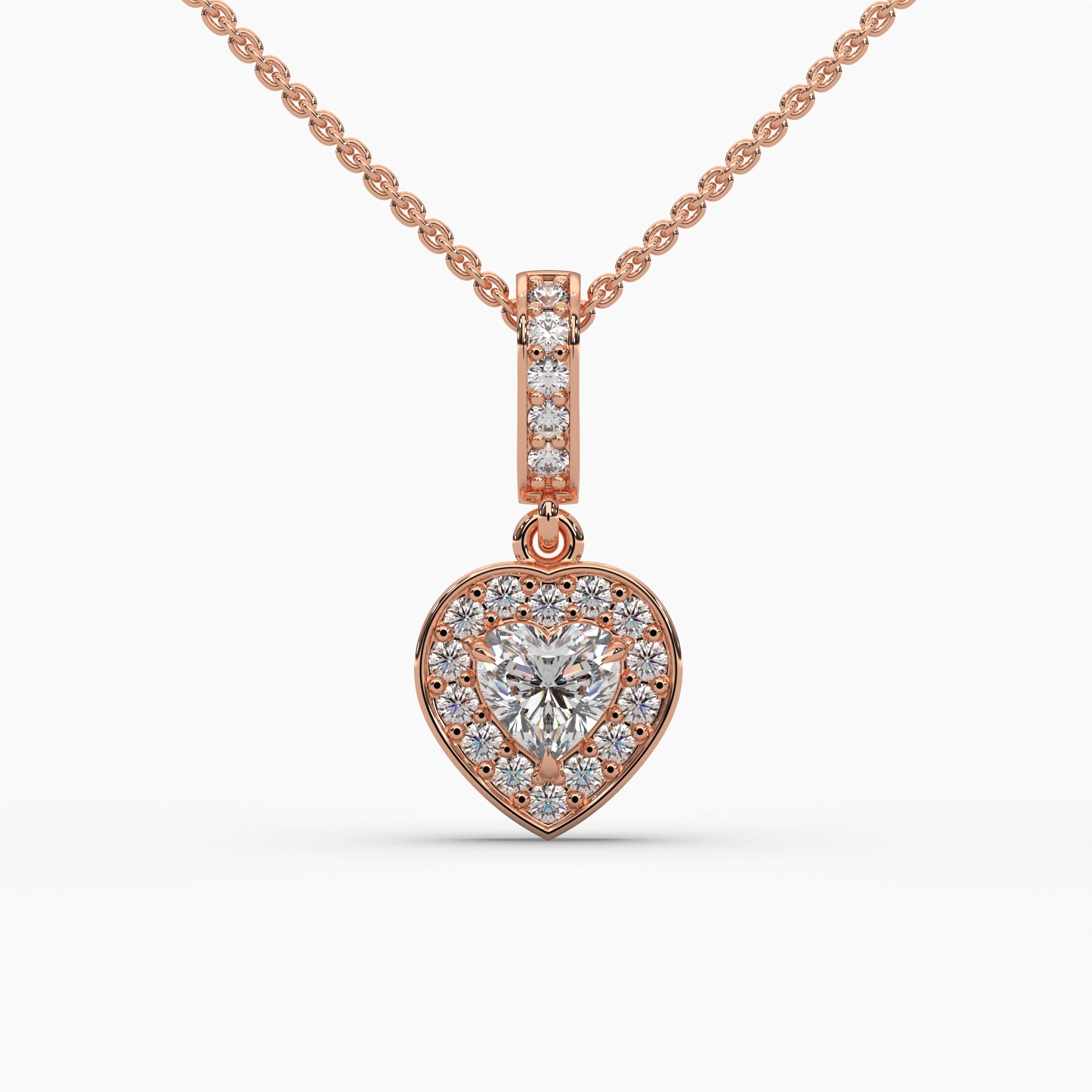 Monissanite 0.50 CT Heart Diamond Necklace