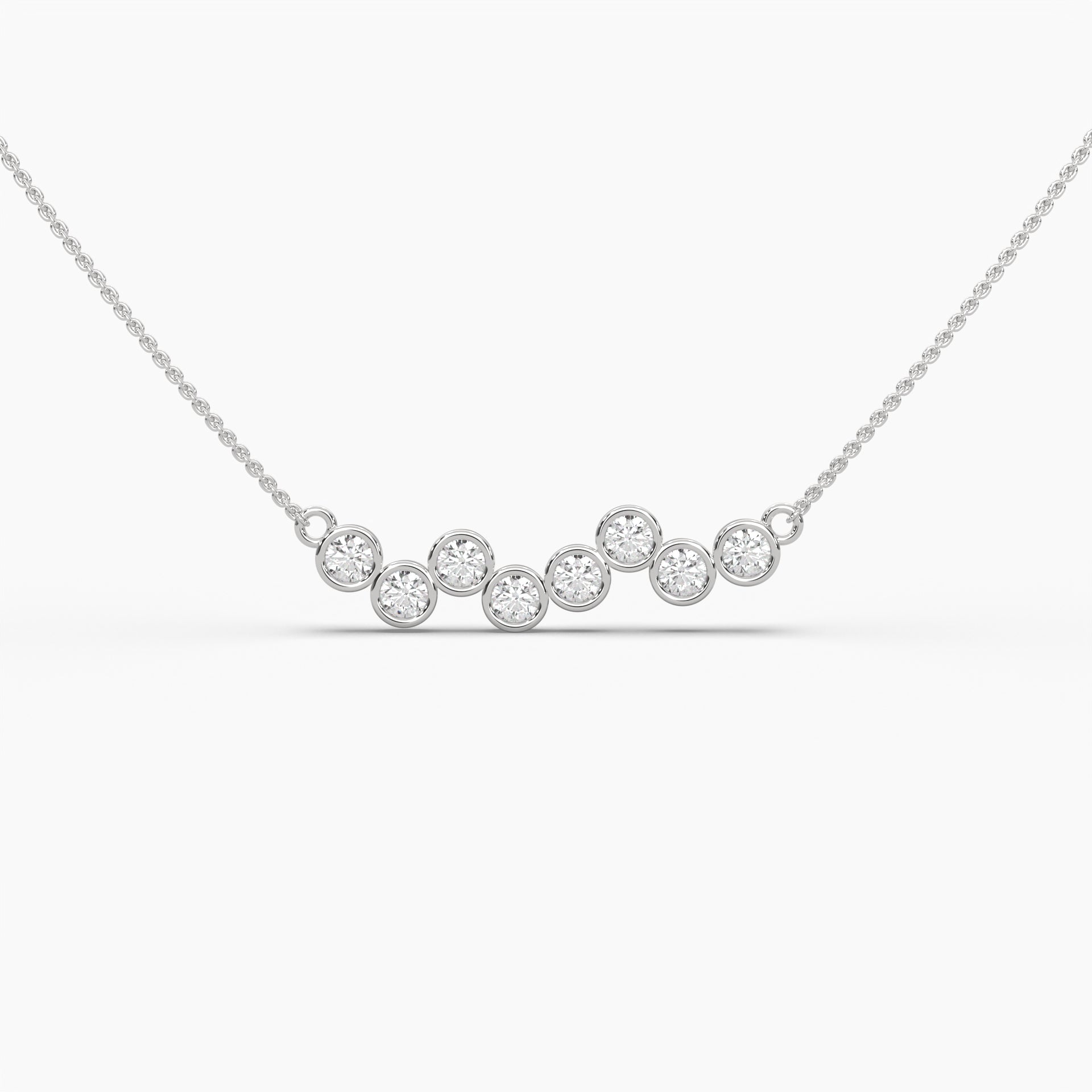 Moissanite 0.50CT Round Diamond Necklace