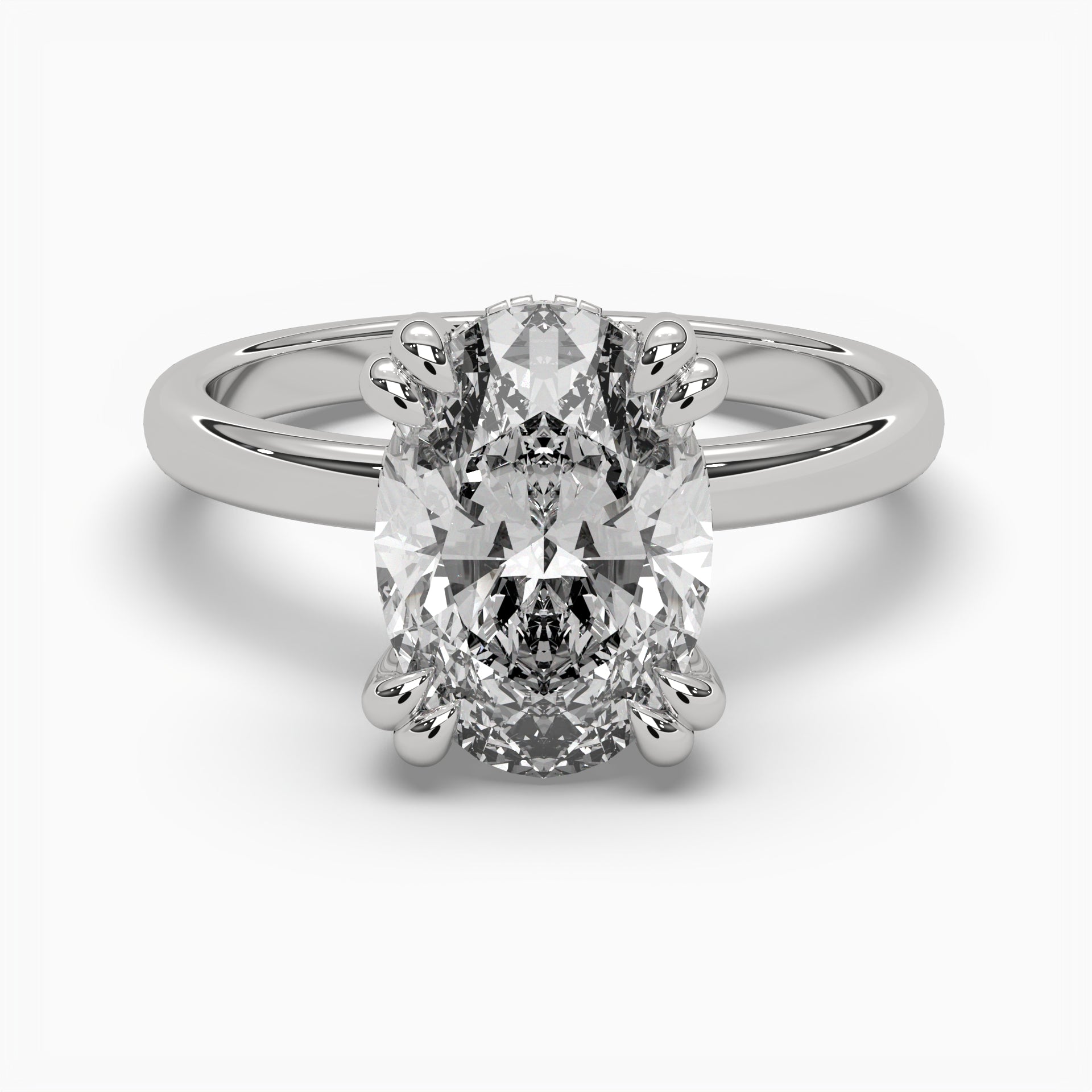 Moissanite 1.80 CT OVAL Diamond Unique Anniversary Ring