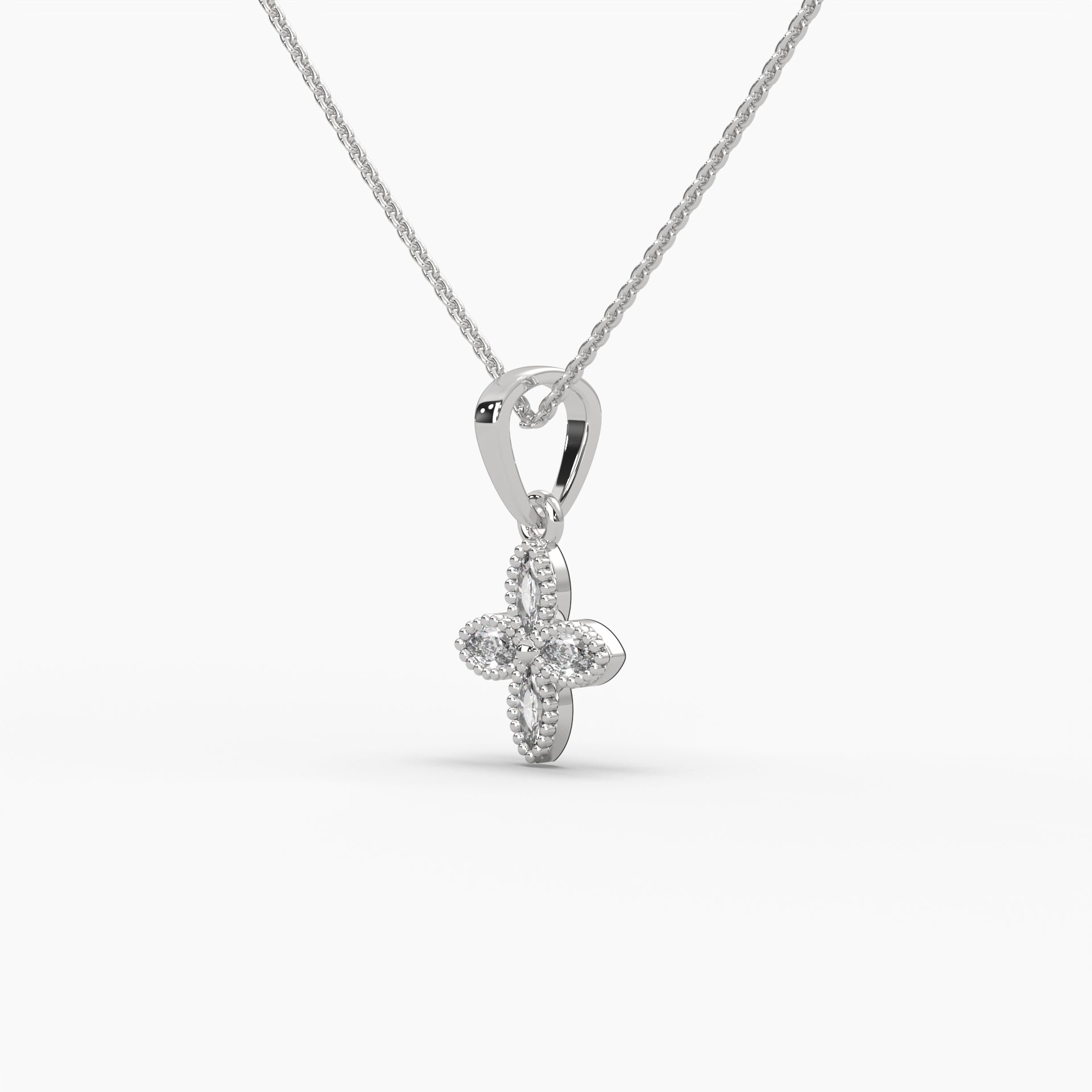 Moissanite 0.45 CT Marquise Diamond Minimalist Pendant