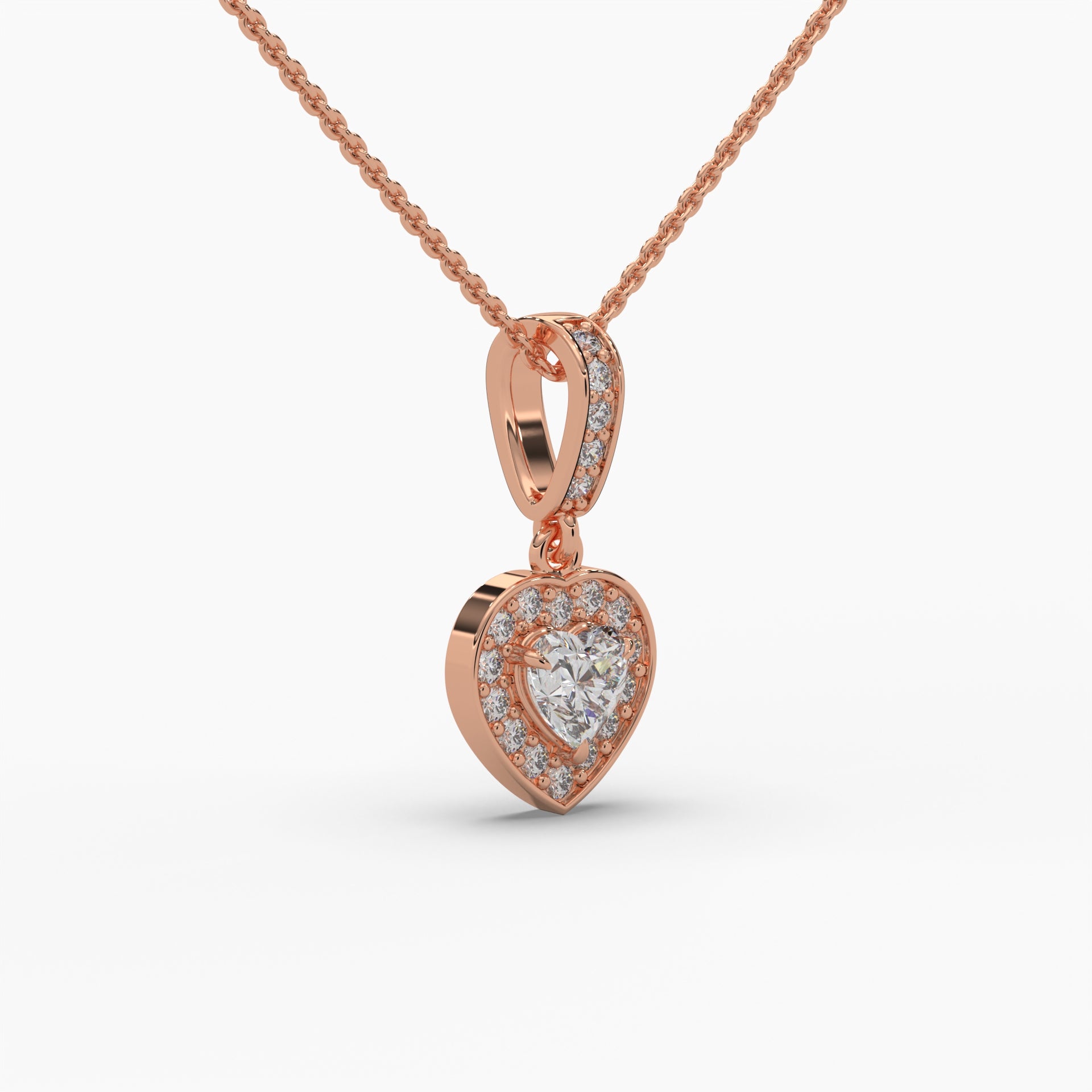 Monissanite 0.50 CT Heart Diamond Necklace