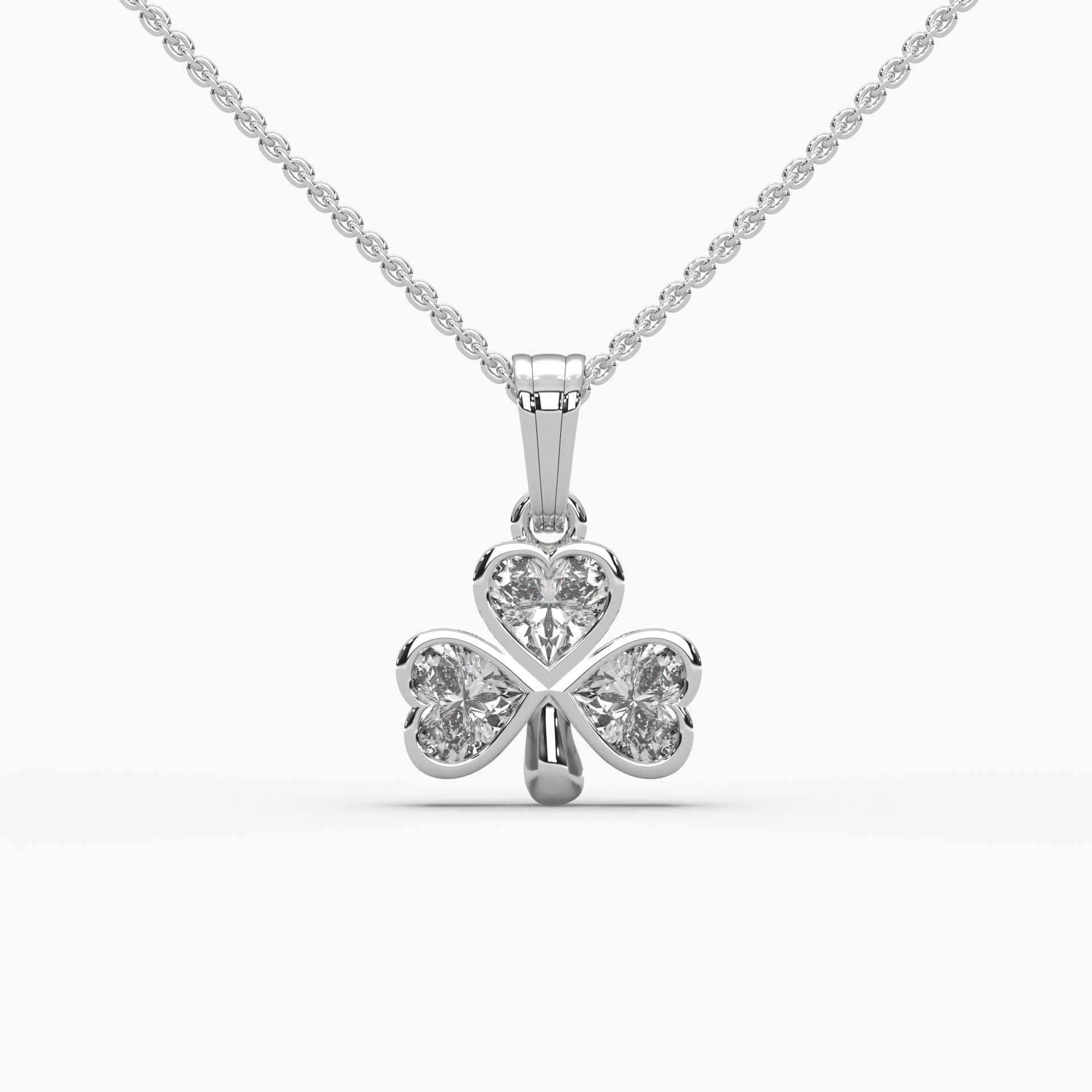 Moissanite 1 CT Heart Diamond Necklace