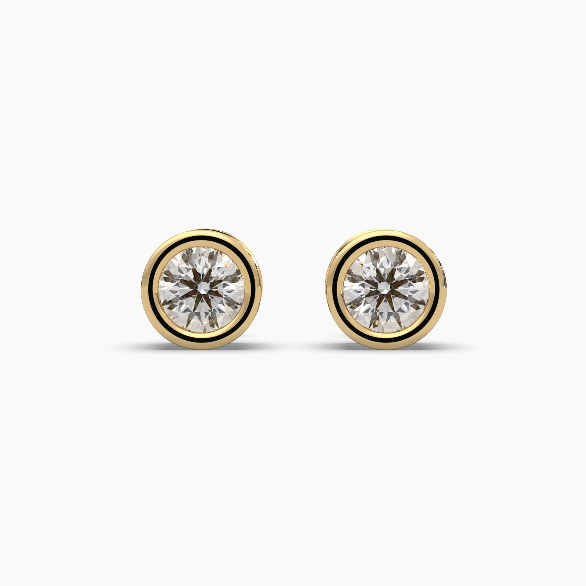 Moissanite 0.50 CT Round Diamond Stud Earring