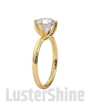 Solitaire Engagement Oval Ring – 10k 14k Rose White Yellow Gold – Custom Bridal Ring – Elegant Oval Cut Diamond Ring – Custom Size Ring Gift