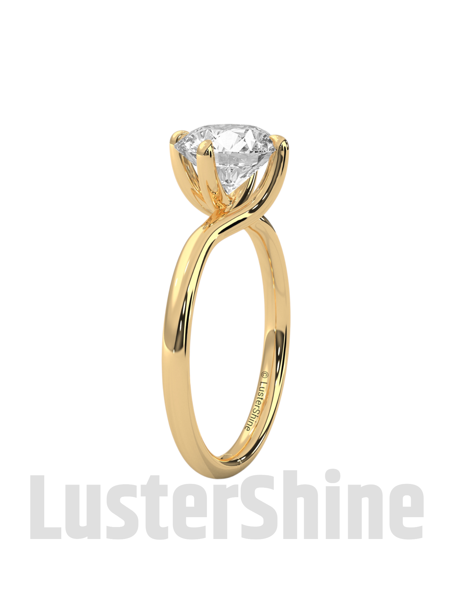 Solitaire Engagement Oval Ring – 10k 14k Rose White Yellow Gold – Custom Bridal Ring – Elegant Oval Cut Diamond Ring – Custom Size Ring Gift