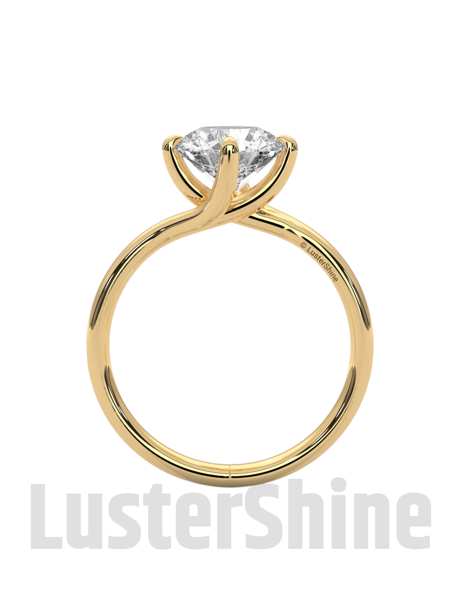 Solitaire Engagement Oval Ring – 10k 14k Rose White Yellow Gold – Custom Bridal Ring – Elegant Oval Cut Diamond Ring – Custom Size Ring Gift