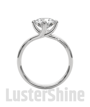 Solitaire Engagement Oval Ring – 10k 14k Rose White Yellow Gold – Custom Bridal Ring – Elegant Oval Cut Diamond Ring – Custom Size Ring Gift