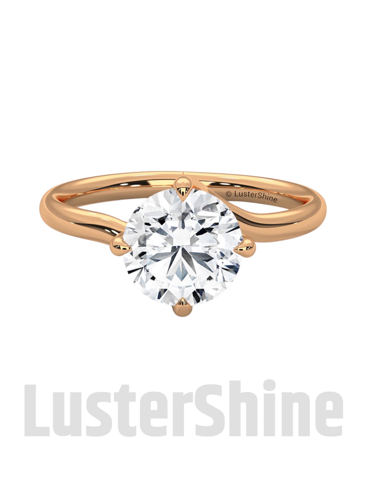 Solitaire Engagement Oval Ring – 10k 14k Rose White Yellow Gold – Custom Bridal Ring – Elegant Oval Cut Diamond Ring – Custom Size Ring Gift