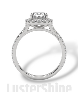 Oval Halo Diamond Engagement Ring – Pave Cathedral Setting Ring – 14K 18K Gold Vintage Ring – Custom Moissanite Sparkling Bridal Ring Gift