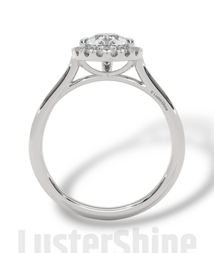 1CT Pear Shape Halo Engagement Ring – Teardrop Diamond Ring – Elegant Halo Solitaire Ring – 14K 18K Gold Ring – Pear Shaped Moissanite Ring