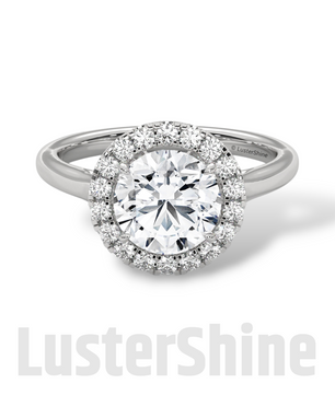 2.00ct Elegant Round Halo Engagement – Brilliant Diamond Halo Ring – Yellow or White Gold Platinum 925 Silver Ring – Handmade by LusterShine