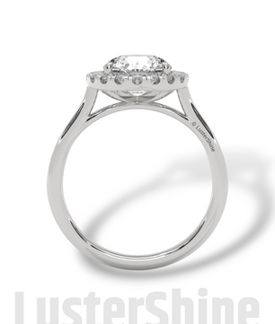 2.00ct Elegant Round Halo Engagement – Brilliant Diamond Halo Ring – Yellow or White Gold Platinum 925 Silver Ring – Handmade by LusterShine