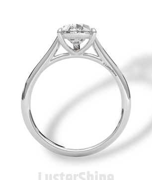 Pear Cut Diamond Engagement Ring – 2 Carat Solitaire Gold Ring – Minimalist Pear Ring – Elegant Pear Shape Proposal Ring by LusterShine Gift
