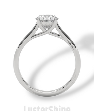 2 Carat Oval Solitaire Engagement Ring – Four Prong Minimalist Diamond Ring in 925 Silver 14K or 18K Gold – Timeless Design