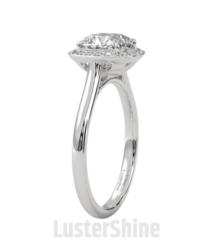 Cushion Halo Diamond Engagement Ring – Cushion Cut Halo Ring – 14K 18K Gold Moissanite Bridal Ring – Cushion Diamond Promise Ring Gift her