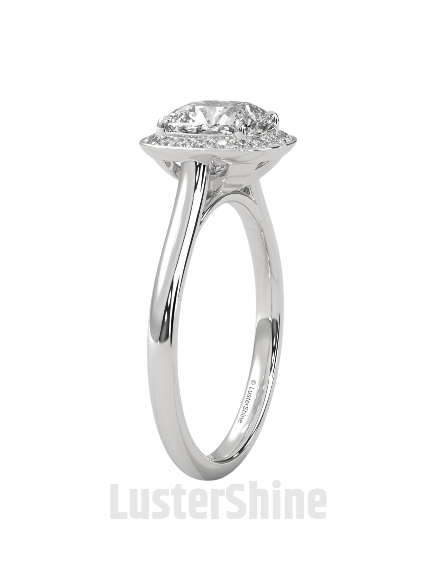 Cushion Halo Diamond Engagement Ring – Cushion Cut Halo Ring – 14K 18K Gold Moissanite Bridal Ring – Cushion Diamond Promise Ring Gift her