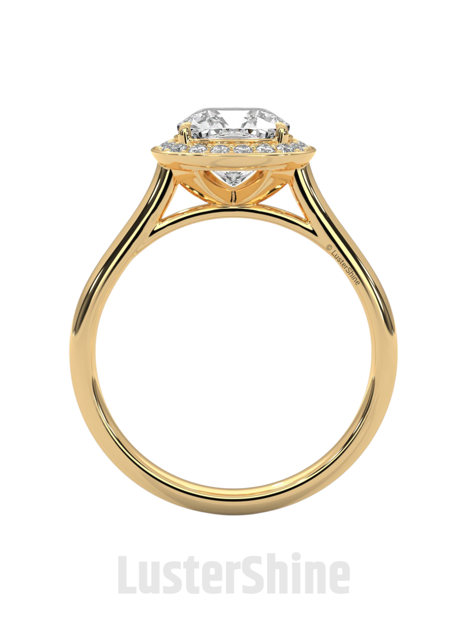 Cushion Halo Diamond Engagement Ring – Cushion Cut Halo Ring – 14K 18K Gold Moissanite Bridal Ring – Cushion Diamond Promise Ring Gift her