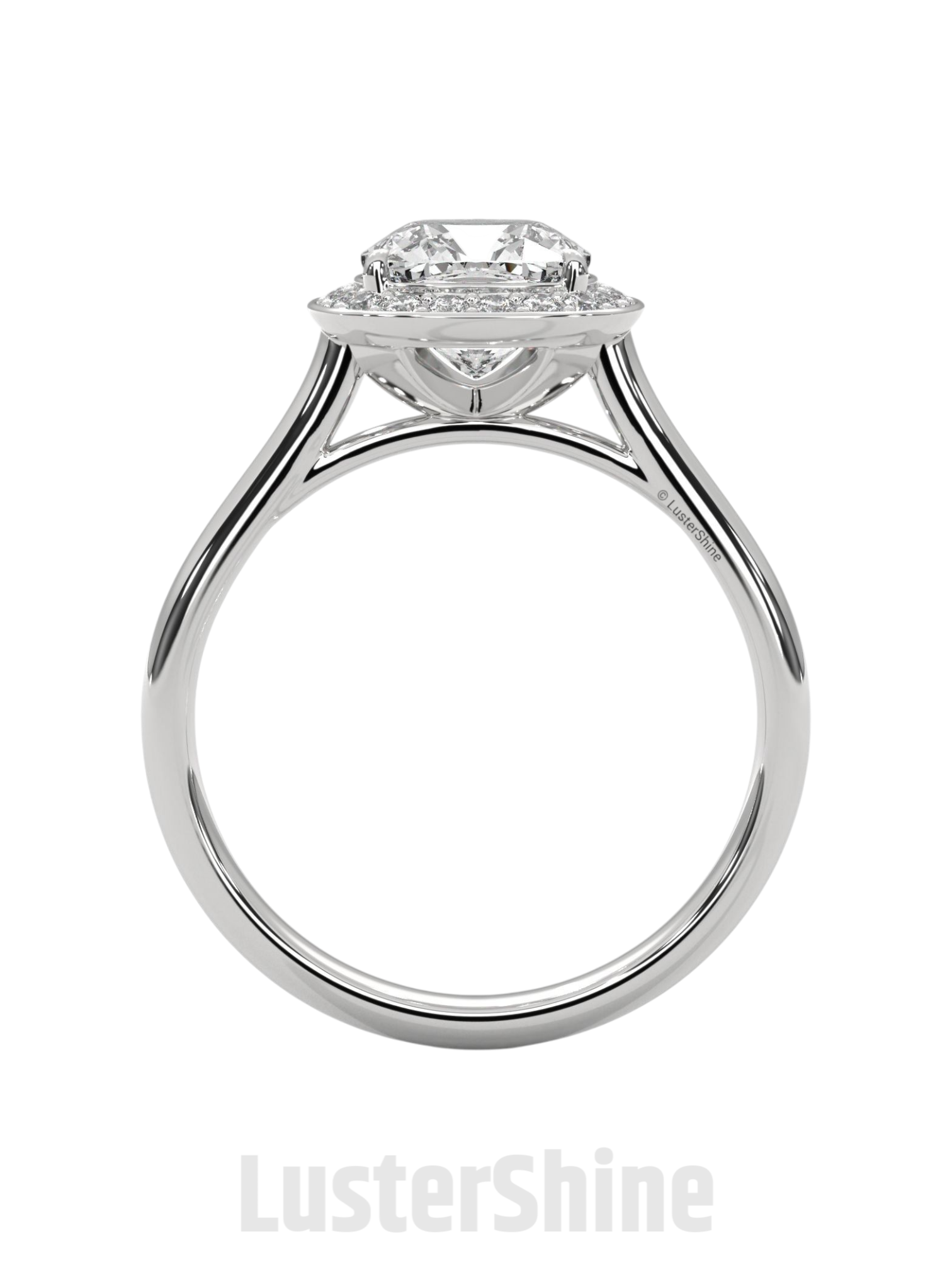 Cushion Halo Diamond Engagement Ring – Cushion Cut Halo Ring – 14K 18K Gold Moissanite Bridal Ring – Cushion Diamond Promise Ring Gift her