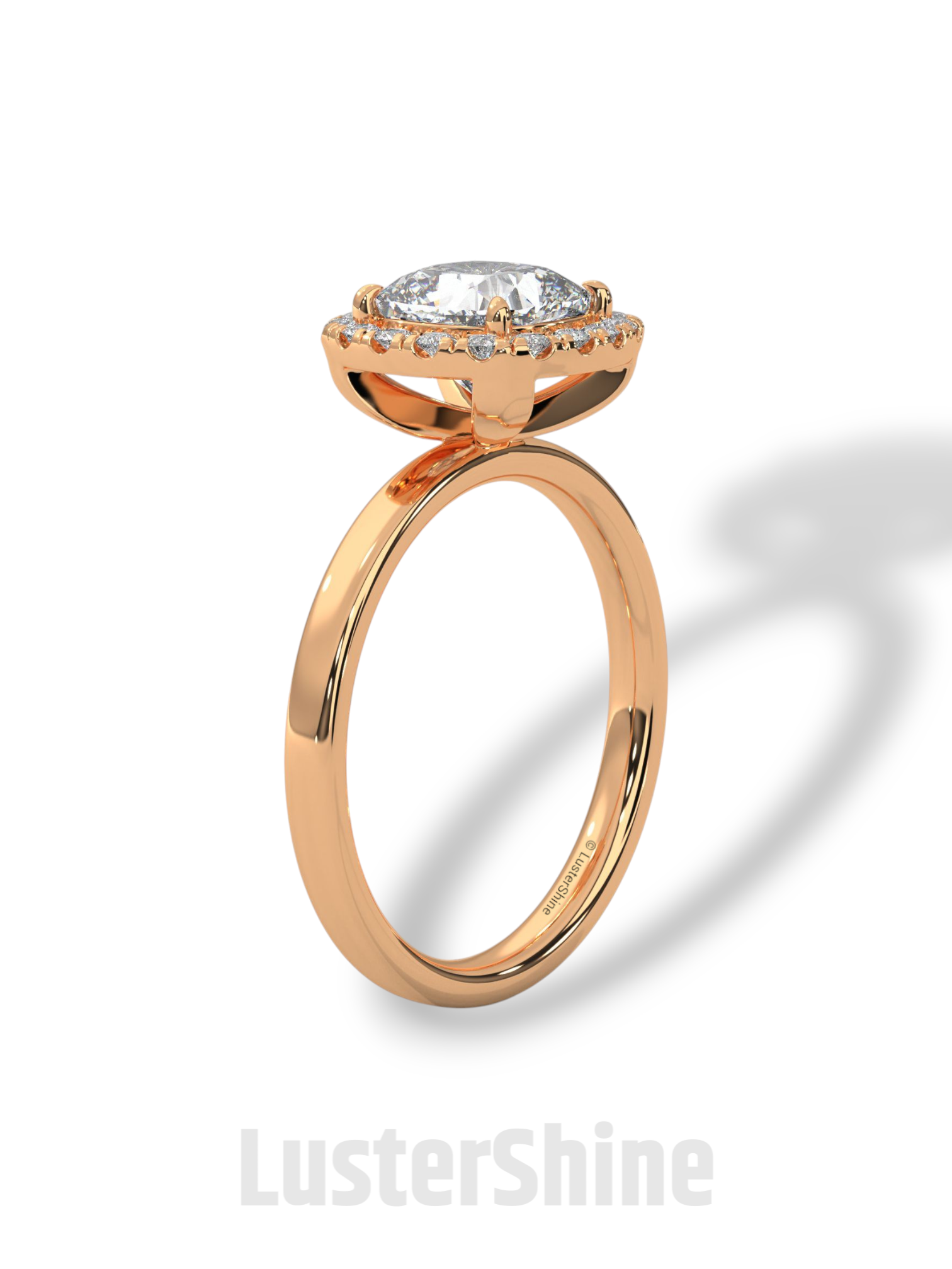Cushion Cut Halo Engagement Ring – 2CT Cushion Diamond Ring – Gold Cushion Halo Ring – Handmade Bridal Ring – Classic Halo Wedding Ring Gift