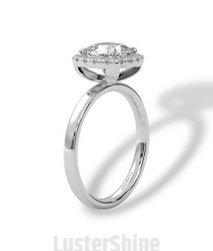 Cushion Cut Halo Engagement Ring – 2CT Cushion Diamond Ring – Gold Cushion Halo Ring – Handmade Bridal Ring – Classic Halo Wedding Ring Gift