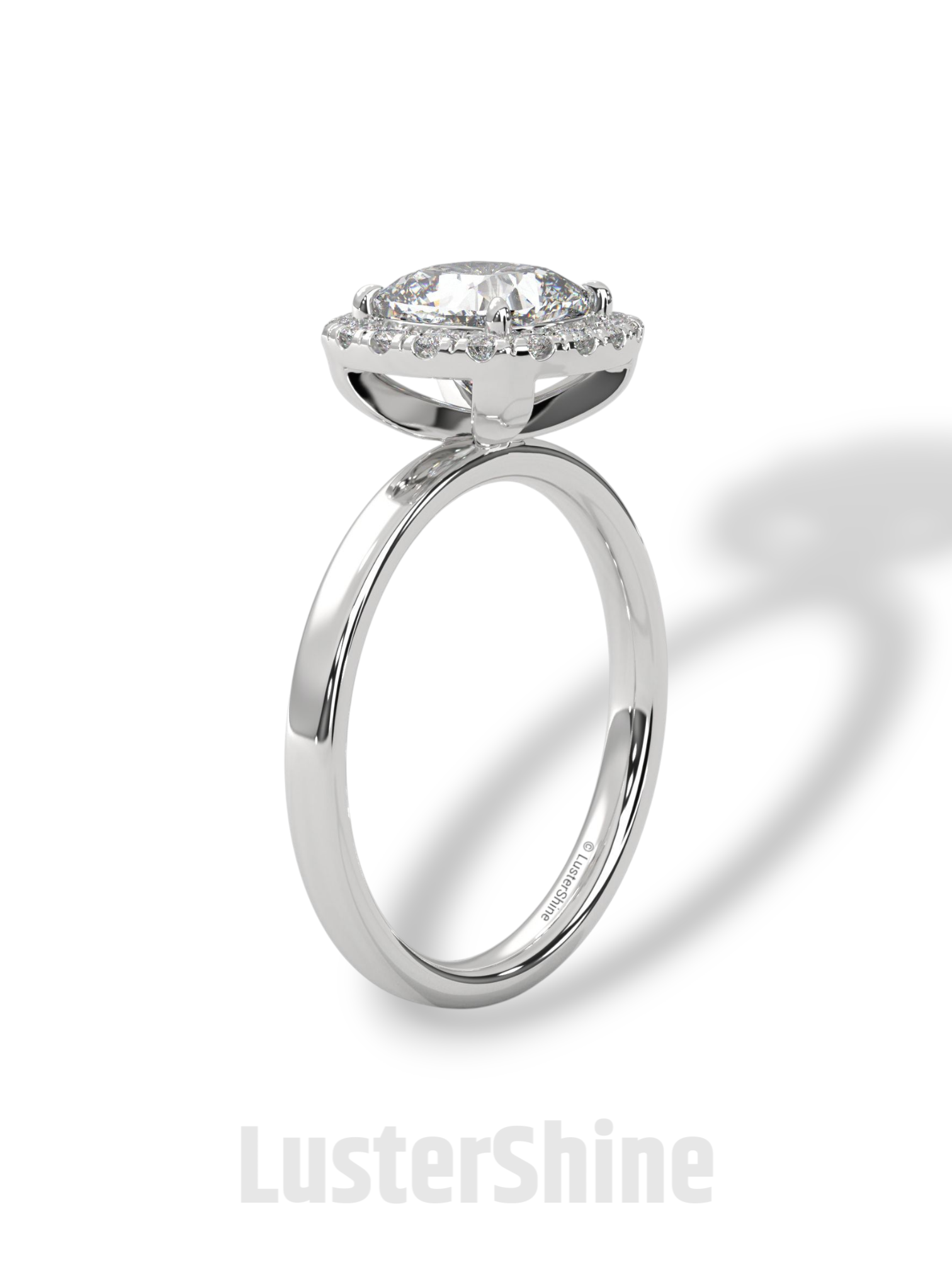 Cushion Cut Halo Engagement Ring – 2CT Cushion Diamond Ring – Gold Cushion Halo Ring – Handmade Bridal Ring – Classic Halo Wedding Ring Gift