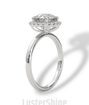 Round Halo Diamond Ring – 2ct Engagement Ring – 14K Gold Halo Ring – Classic Round Cut – Dainty Wedding Ring – Handmade Bridal Jewelry Gift
