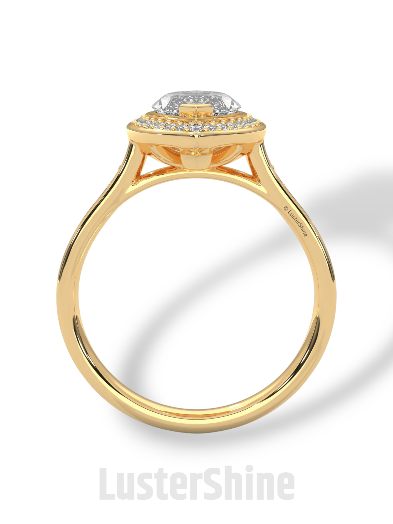 Marquise Halo Diamond Ring – 2CT Engagement Ring – 14K Gold Vintage Style Ring – Dainty Bridal Ring – Unique Marquise Cut Ring  Jewelry Gift